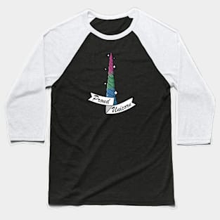 Proud Unicorn - Polysexual Baseball T-Shirt